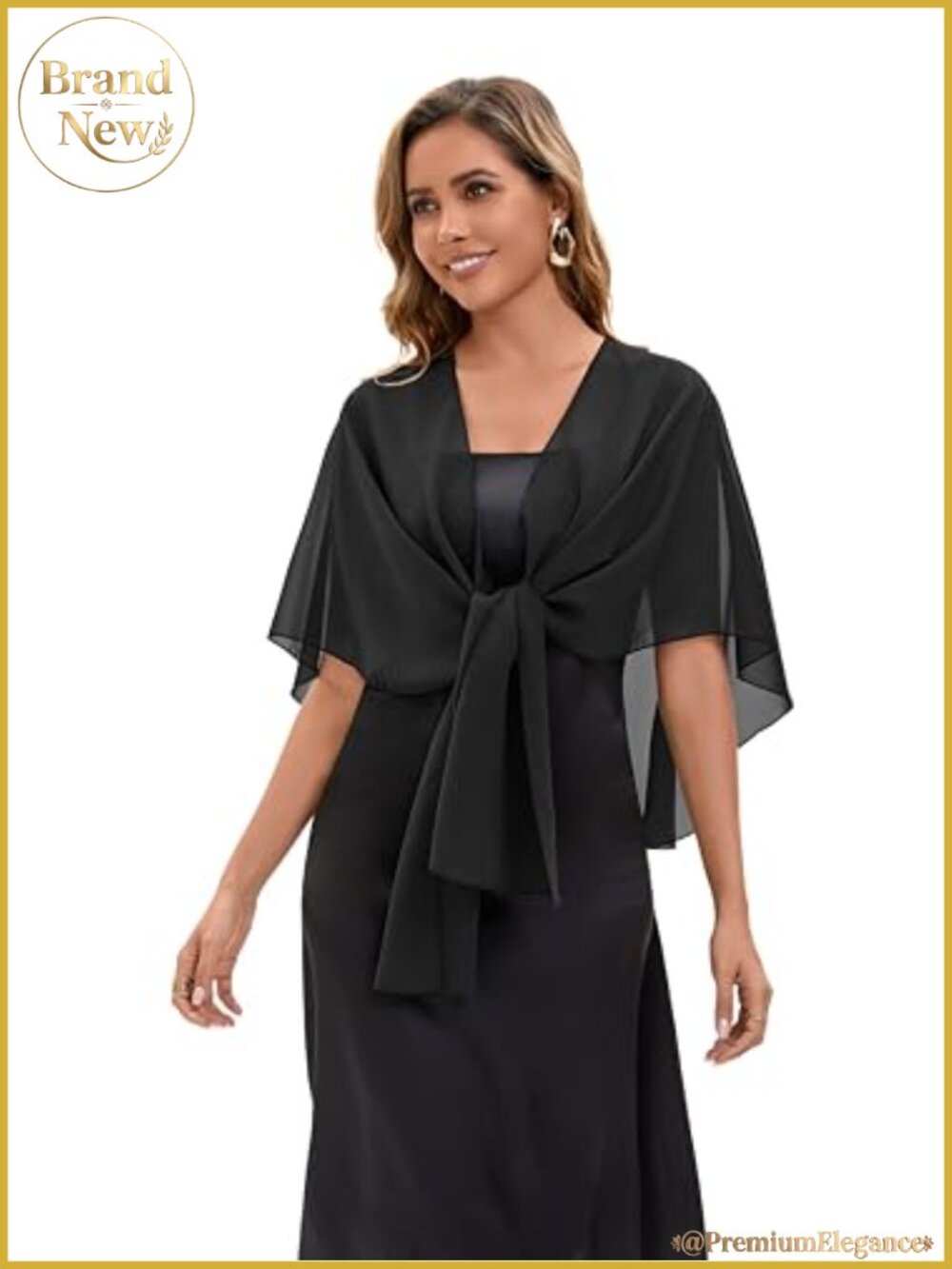 Chiffon Shawl Evening Wrap for Women Bridal Scarf Lightweight